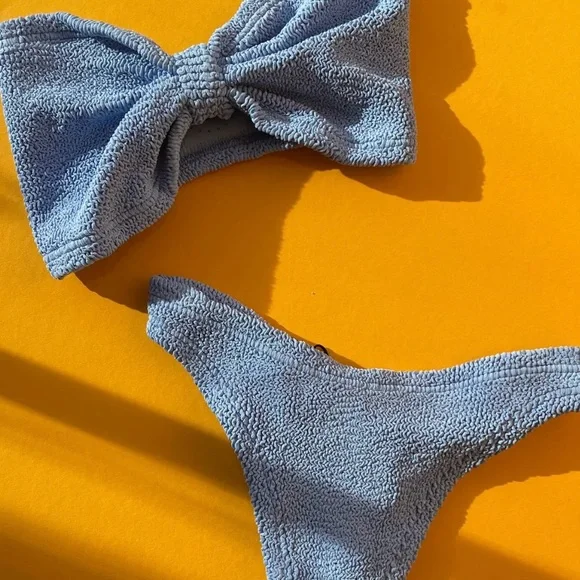 NWT Hunza g tina bikini in cornflower